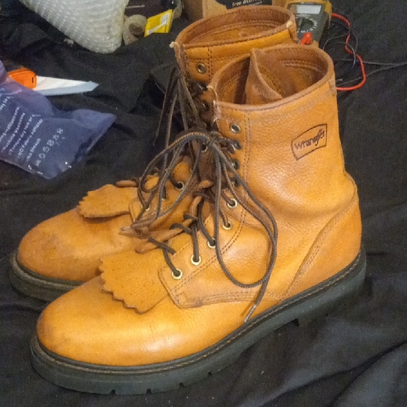 Mens 10.5 Wrangler Dewitt Work Boots - Picture 1 of 10